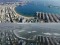 2070 Busan, der von Wellen verschlungene Gwangalli Strand
