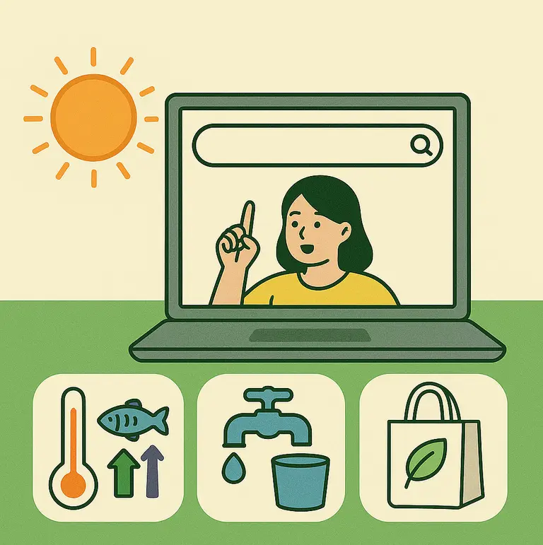 Kế hoạch xây dựng nền tảng thông tin thích ứng khí hậu / AI Creative Illustration