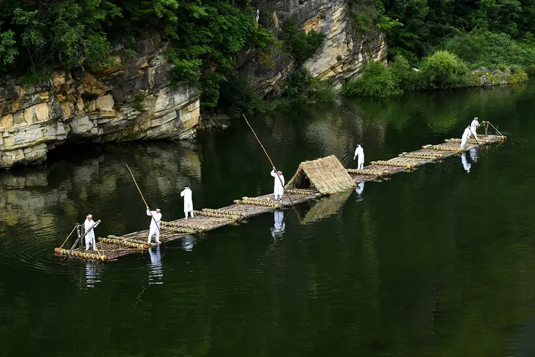 Jeongseon Raft Demonstration / Provided by Jeongseon County